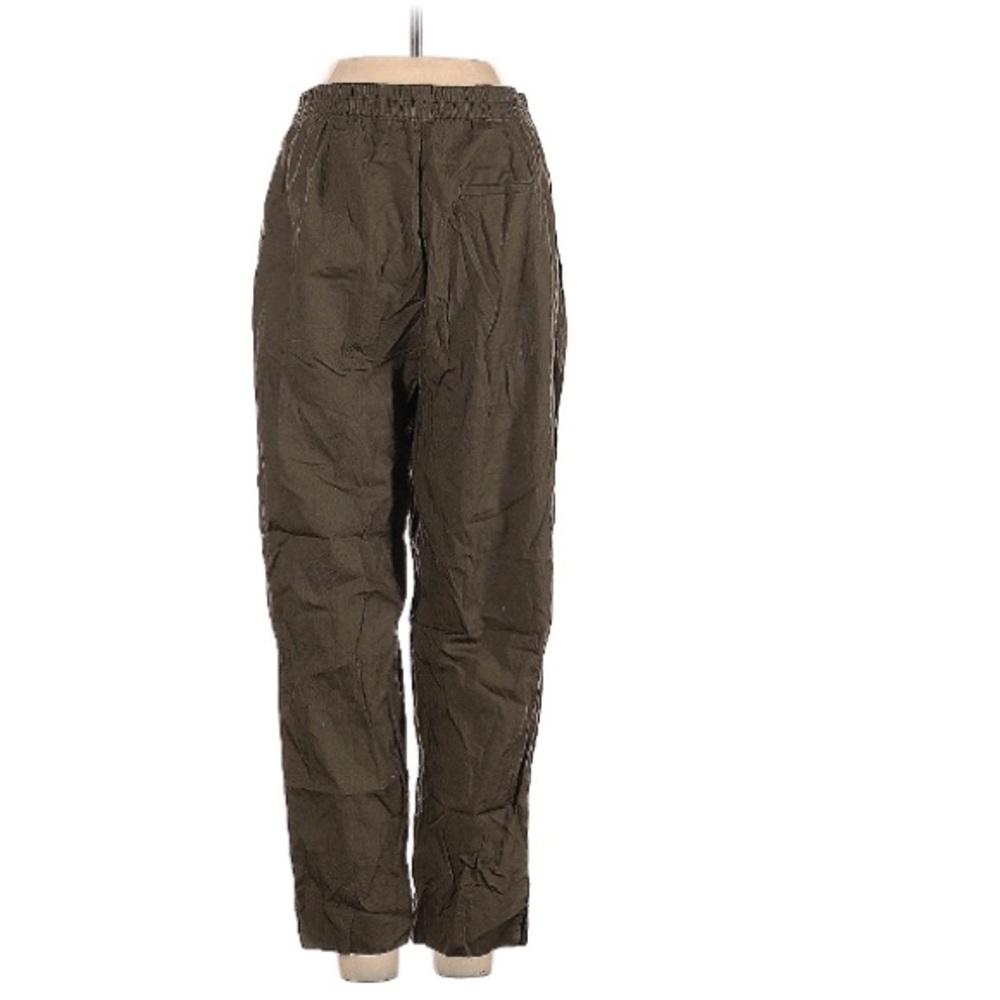 Zara khaki green waist tie pants